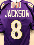 Lamar Jackson Baltimore Ravens Signed Autograph Purple Custom Jersey