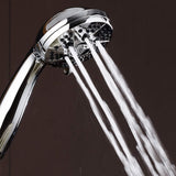 AquaDance High Pressure 6-Setting 3.5" Chrome Face Handheld Shower with Hose for the Ultimate Shower Experience! Officially Independently Tested