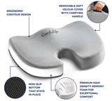 ComfiLife Gel Enhanced Seat Cushion - Non-Slip Orthopedic Gel & Memory Foam Coccyx Cushion for Tailbone Pain - Sciatica & Back Pain Relief