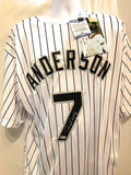 Tim Anderson Chicago White Sox Signed Autograph Custom White Jersey