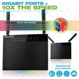 Medialink AC1200 Wireless Gigabit Router - Gigabit (1000 Mbps) Wired Speed & AC 1200 Mbps
