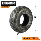 BUNKR Inflatable Battlezone Battle Royale Set (4 Piece) - Compatible with Nerf, Laser X, X-Shot and Boomco