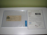 Ty Cobb Autographed 1930 Personal Check - Slabbed with JSA Letter of Authenticity