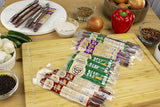 Keto Sugar Free Sampler Pack Grass Fed Beef Sticks &Bars Healthy Free Range Turkey Sticks Gluten MSG Nitrate&Nitrite Free Paleo Friendly Snacks 12C