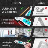 Kizen Instant Read Meat Thermometer - Best Waterproof Ultra Fast Thermometer with Backlight & Calibration. Kizen Digital Food Thermometer