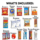 CraveBox Care Package (60 Count) Snacks Cookies Bars Chips Candy Ultimate Variety Gift Box Pack Assortment Basket Bundle Mixed Bulk Sampler Treats