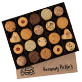 Granny Bella's Cookie Gift Baskets, 52 Gourmet Handmade Cookies, Christmas Holiday Assortment Food Gifts, Prime Unique Box Delivery