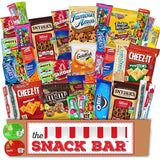 The Snack Bar - Snack Care Package (40 count) - Variety Assortment with American Candy, Fruit Snacks, Gift Snack Box for Lunches, Office (40)