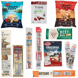 Beef Jerky Sampler Gift Box: Variety Of Healthy Beef Meat Sticks, Pork Rinds, Exotic Jerky, Epic Bars, Chomps Beef Sticks Perfect Care Package Gifts