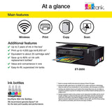 Epson Expression ET-2650 EcoTank Wireless Color All-in-One Small Business Supertank Printer with Scanner and Copier