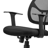 AmazonBasics Mid-Back Desk Office Chair with Armrests - Mesh Back, Swivels - Black