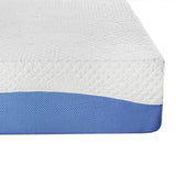 PrimaSleep Wave Gel Infused Memory Foam Mattress, 10'' H, Twin, Blue