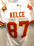 Travis Kelce Kansas City Chiefs Signed Autograph White Custom Jersey JSA