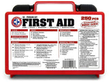 "Be Smart Get Prepared 250Piece First Aid Kit, Exceeds OSHA Ansi Standards for 50 People - Office, Emergency, Survival, Camping, Hunting, Sports"