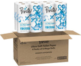 Presto! 308-Sheet Mega Roll Toilet Paper, Ultra-Soft, 24 Count
