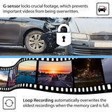 Rexing V1 Wi-Fi Car Dash Cam 2.4" LCD FHD 1080p 170° Wide Angle Dashboard Camera Recorder with G-Sensor, WDR, Loop Recording, Supercapacitor