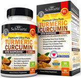Turmeric Curcumin with Bioperine 1500mg. Highest Potency Available. Premium Pain Relief & Joint Support with 95% Standardized Curcuminoids