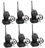 Arcshell Rechargeable Long Range Two-Way Radios - 6 Pack UHF 400-470Mhz