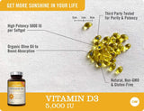 NatureWise Vitamin D3 5,000 IU for Healthy Muscle Function, Bone Health, & Immune Support | Non-GMO in Cold-Pressed Organic Olive Oil
