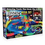 Ontel Magic Tracks Mega Set with 2 LED Race Car and 18 ft. of Flexible, Bendable Glow in the Dark Racetrack, As Seen on TV