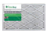 FilterBuy AFB Silver MERV 8 16x25x1 Pleated AC Furnace Air Filter, (Pack of 4 Filters), 100% produced in the USA.