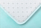 Clara Clark Non Slip Memory Foam Tub-Shower Bath Rug Set, Includes 1 Small Size 17 x 24 in. 1 Large Size 20 X 32 in. - Aqua Light Blue
