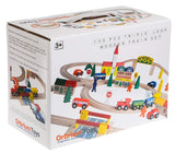 100-Piece Orbrium Toys Triple-Loop Wooden Train Set Fits Thomas Brio Chuggington