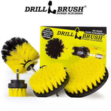 Drillbrush 4 Piece Nylon Power Brush Tile and Grout Bathroom Cleaning Scrub Brush Kit - Power Scrubber Drill Brush Kit- Power Brush Drill Attachment