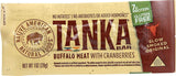Bison Pemmican Meat Bars with Buffalo & Cranberries by Tanka, Gluten Free, Beef Jerky Alternative, Slow Smoked Original, 1 Oz, Pack of 6