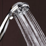 AquaDance High Pressure 6-Setting 3.5" Chrome Face Handheld Shower with Hose for the Ultimate Shower Experience! Officially Independently Tested