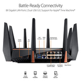 ASUS Gaming Router Tri-band WiFi (Up to 5334 Mbps) for VR & 4K streaming, 1.8GHz Quad-Core processor