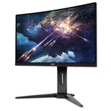 AOC C24G1 24" Curved Frameless Gaming Monitor, FHD 1080p, 1500r VA Panel, 1ms MPRT 144Hz, FreeSync, DP/HDMI/VGA, Height Adjustable, VESA