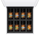 Cliganic USDA Organic Aromatherapy Essential Oils Set (8 Pack), 100% Pure Natural - Peppermint, Lavender, Eucalyptus) | Cliganic 90 Days Warranty