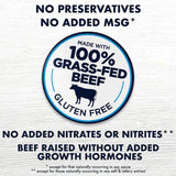 Lorissa’s Kitchen Grass-Fed Premium Steak Strips, Korean Barbecue, 100% Grass-Fed Beef Snacks, No Added MSG, Keto Friendly Snacks, Gluten Free