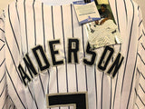 Tim Anderson Chicago White Sox Signed Autograph Custom White Jersey
