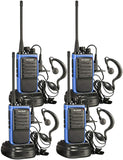 Arcshell Rechargeable Long Range Two-Way Radios with Earpiece 4 Pack UHF 400-470Mhz