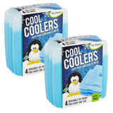 Fit & Fresh Cool Coolers Slim Ice Packs for Coolers/Lunch Bags/Lunch Boxes/Office/Jobsite/Camping/Beach/Picnics/Golfing, for All Ages
