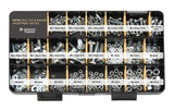 Deluxe Hardware Assortment Kit with Professional"No Mix" Case (1,300 Piece, 60 Sizes, Nuts, Bolts, Washers & Screws)