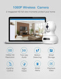Wireless Camera, 1080P HD WiFi Pet Camera Baby Monitor, Pan/Tilt/Zoom IP Camera for Elder/Nanny Security Cam Night Vision Motion Detection 2-Way Audio