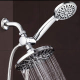 AquaDance 7" Premium High Pressure 3-Way Rainfall Combo for The Best of Both Worlds-Enjoy Luxurious Rain Showerhead a- Chrome Finish - 3328