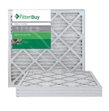 FilterBuy AFB Silver MERV 8 20x20x1 Pleated AC Furnace Air Filter. Pack of 4 filters. 100% produced in the USA.
