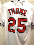 Jim Thome Cleveland Indians Signed Autograph Custom White Jersey Limited