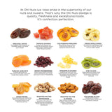 Holiday Nut and Dried Fruit Gift Basket, Healthy Gourmet Snack Christmas Food Box, Great for Birthday, Sympathy, Family Parties