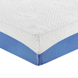 PrimaSleep Wave Gel Infused Memory Foam Mattress, 10'' H, Twin, Blue