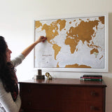 Scratch The World Travel Map – Scratch Off World Map Poster – Most Detailed Cartography