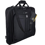 ZEGUR Suit Carry On Garment Bag for Travel & Business Trips With Shoulder Strap (Black)