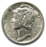 1945 S Silver Mercury Dime 10¢ Brilliant Uncirculated
