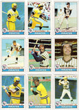 Pittsburgh Pirates 1979 Topps Baseball Team Set (World Series Champions) (27 Cards)