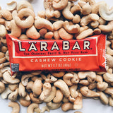 LARABAR, Fruit & Nut Bar, Cashew Cookie, Gluten Free, Vegan, Whole 30 Compliant, 1.7 oz Bars (16 Count)