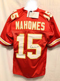 Patrick Mahomes Kansas City Chiefs Signed Autograph Red Custom Jersey #15 JSA